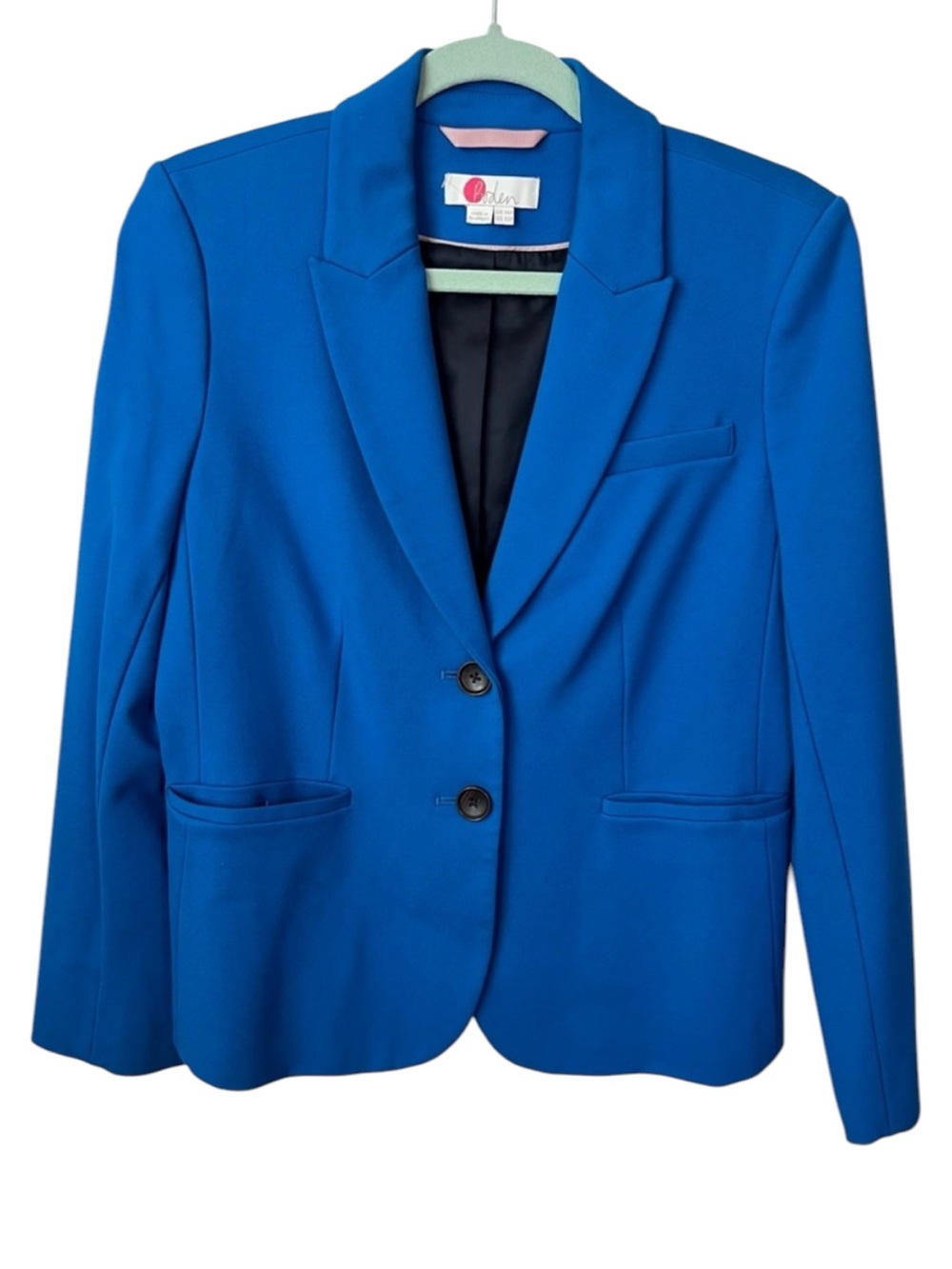 Boden Petite Cobalt Blue Two-Button Classic Blazer Size 10P
